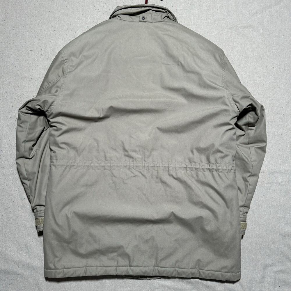 Cabin Creek Barn Field Jacket Beige Flannel Lined Pockets Full Zip Womens Small - Picture 3 of 10
